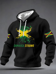 Men's Hurricane Melissa Jamaica Stronger Than The Storm Pray For Jamaica Checkered Hoodie