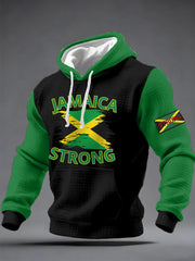 Men's Hurricane Melissa Jamaica Stronger Than The Storm Pray For Jamaica Checkered Hoodie