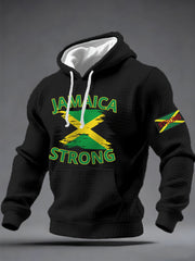 Men's Hurricane Melissa Jamaica Stronger Than The Storm Pray For Jamaica Checkered Hoodie