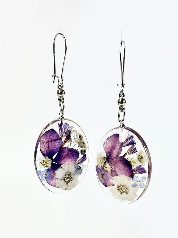Alzheimer's Awareness Floral Earing