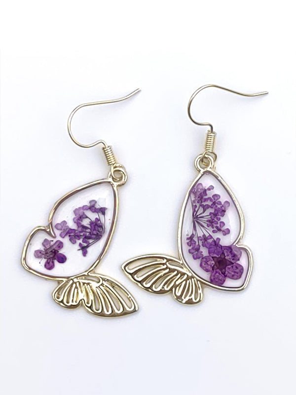 Alzheimer's Awareness Floral Earing