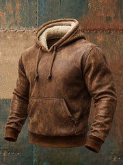 Men's Retro Warm Outdoor Hoodie