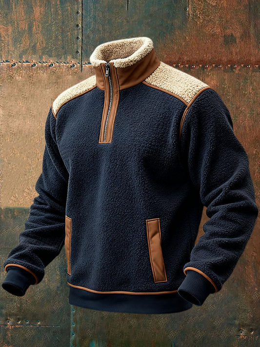 Men's Retro Warm Outdoor Sweatshirt