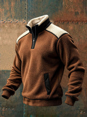Men's Retro Warm Outdoor Sweatshirt