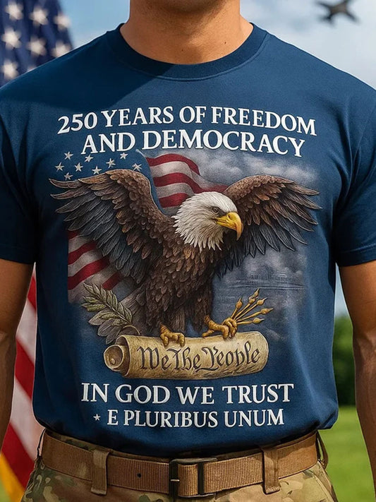 Men's America 250 Printed Casual T-Shirt