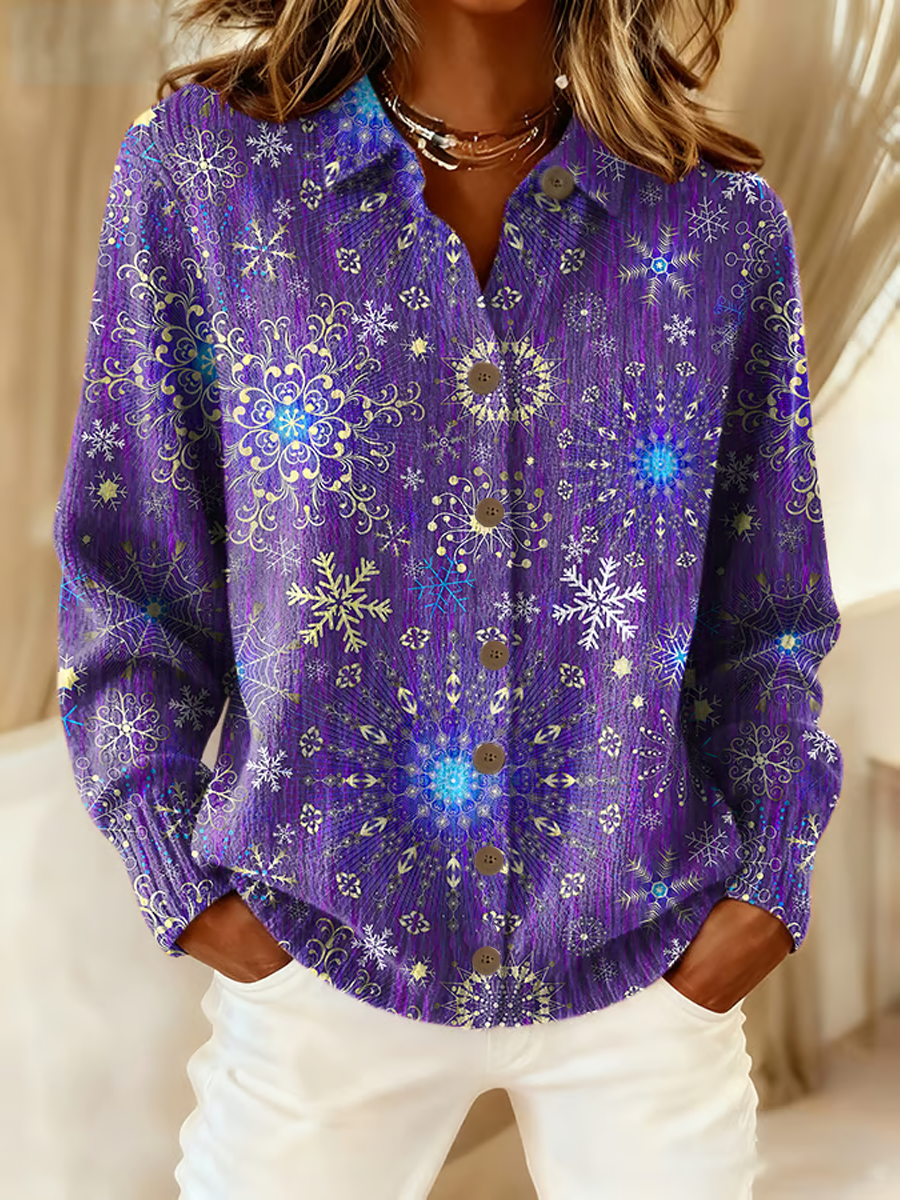 Women'S Casual Alzheimer's Print Knit Shirt