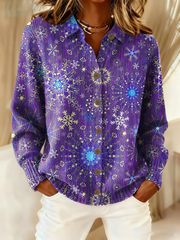 Women'S Casual Alzheimer's Print Knit Shirt