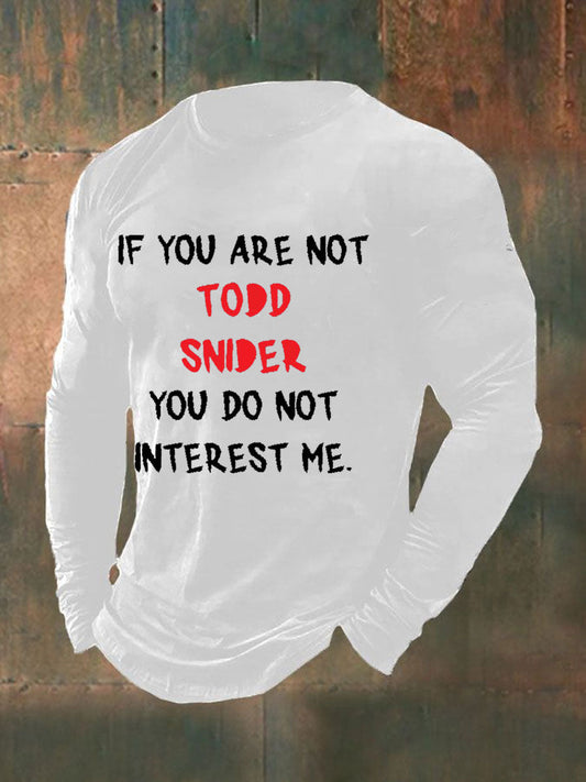 Men's Todd Snider long sleeve T-shirt