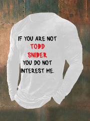 Men's Todd Snider long sleeve T-shirt