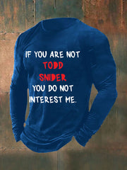 Men's Todd Snider long sleeve T-shirt