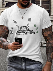 Men's Todd Snider imitation cotton short-sleeved T-shirt