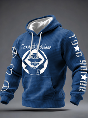 Men's Todd Snider Checkered Cotton Hoodie