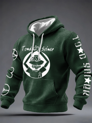 Men's Todd Snider Checkered Cotton Hoodie