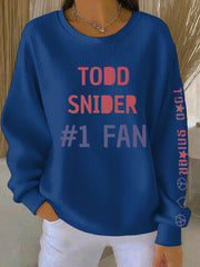 Women's Todd Snider Ribbed Round-Neck Sweatshirt