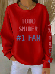 Women's Todd Snider Ribbed Round-Neck Sweatshirt