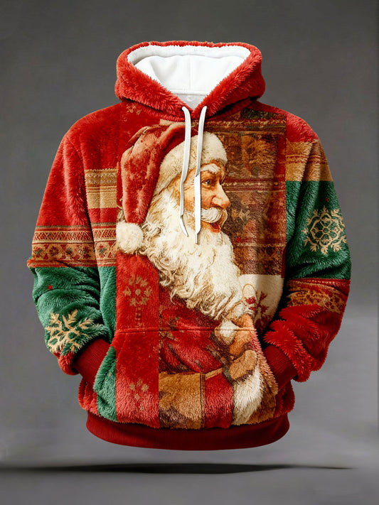 Men's Christmas Printed Casual Hoodie