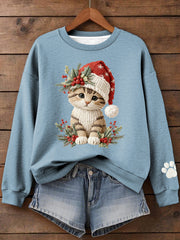Women's Christmas Print Sweatshirt