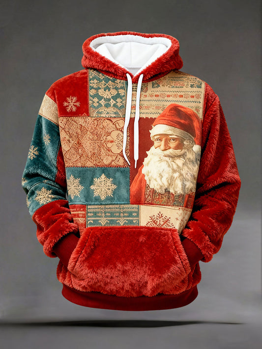 Men's Christmas Printed Casual Hoodie