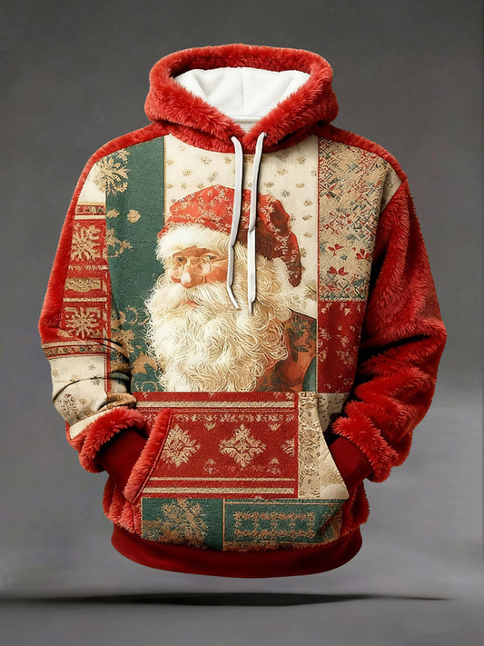Men's Christmas Printed Casual Hoodie