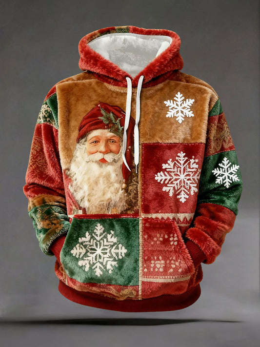 Men's Christmas Printed Casual Hoodie