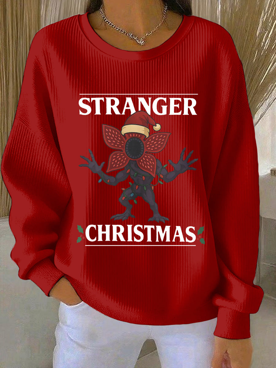 Women's Stranger Things Print Casual Sweatshirt