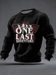 Men's Stranger Things Inspired Waffle Long Sleeved Casual Sweater