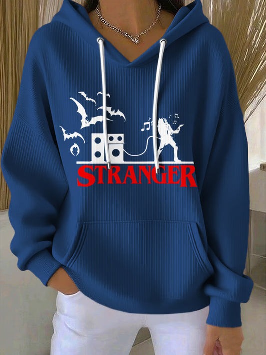Women's Stranger Things Print Casual Hoodie