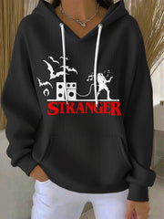 Women's Stranger Things Print Casual Hoodie