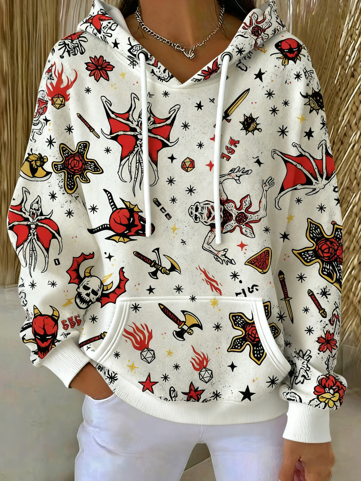 Women's Stranger Things Printed Hoodie