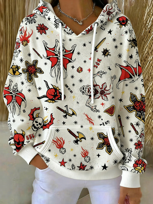 Women's Stranger Things Printed Hoodie