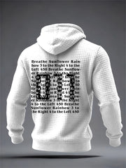 Men's TV Series Inspired Checkered Cotton Hoodie