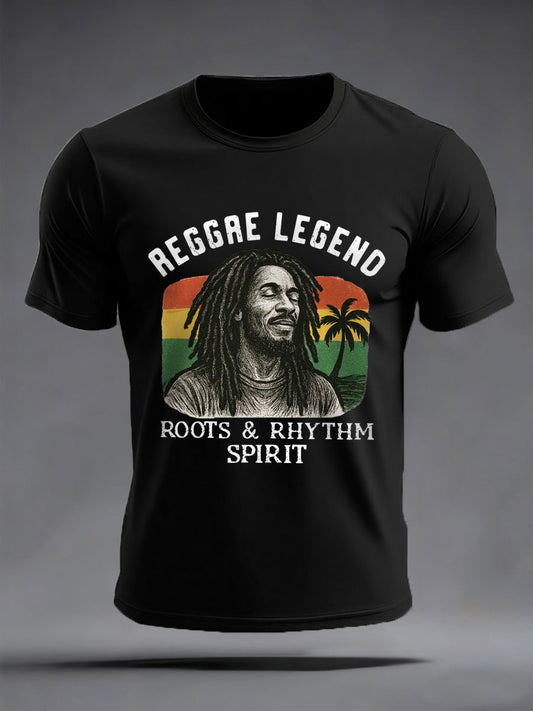 Men's Reggae Legend Jimmy Cliff Print Commemorative Tee