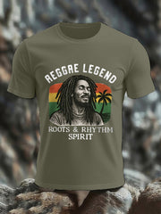 Men's Reggae Legend Jimmy Cliff Print Commemorative Tee