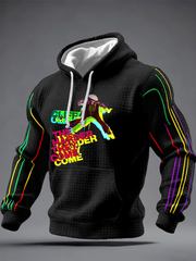 Men's The Legendary Jimmy Cliff  Checkered Cotton Hoodie