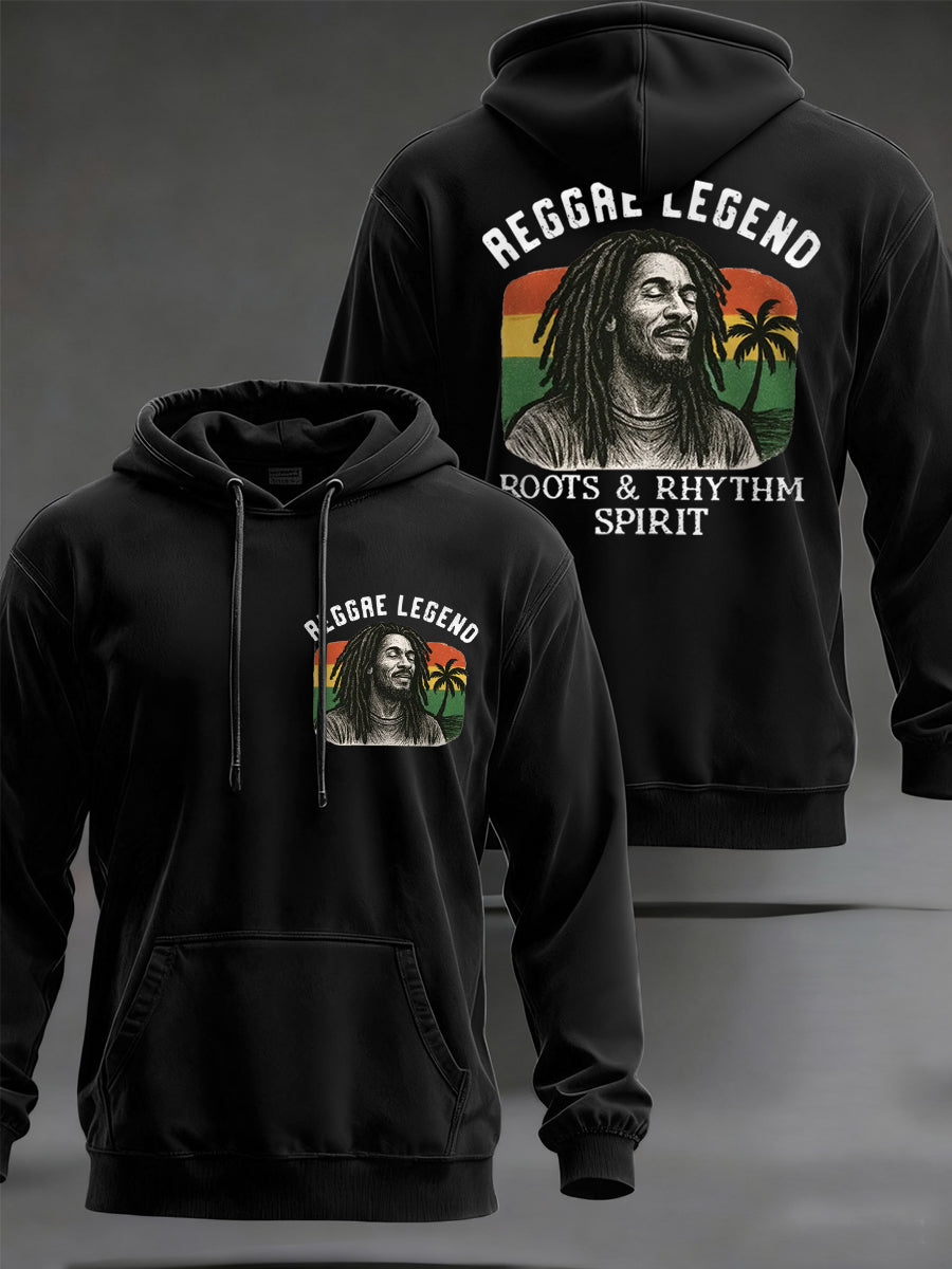 Men's Reggae Legend Jimmy Cliff Print Commemorative Hoodie