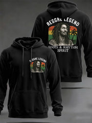 Men's Reggae Legend Jimmy Cliff Print Commemorative Hoodie