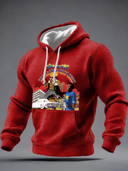 Men's The Legendary Jimmy Cliff  Checkered Cotton Hoodie