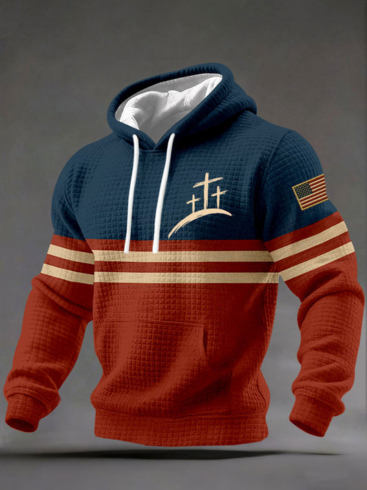 Men's Cross Print Casual Sports Shirt