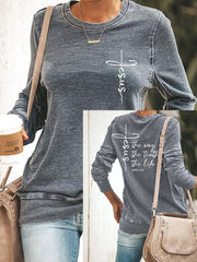 Women's Jesus The Way The Truth The Life Casual Sweatshirt